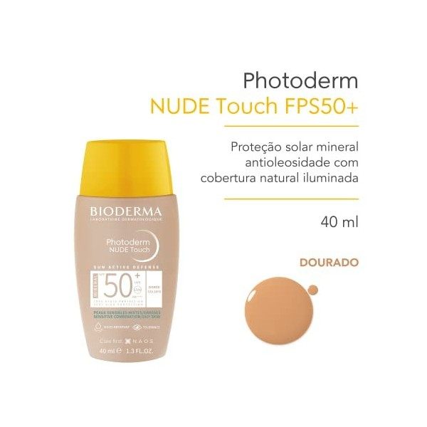 Mineral SPF50+ teinté Effet peau nue 40ml Photoderm NUDE Touch Bioderma