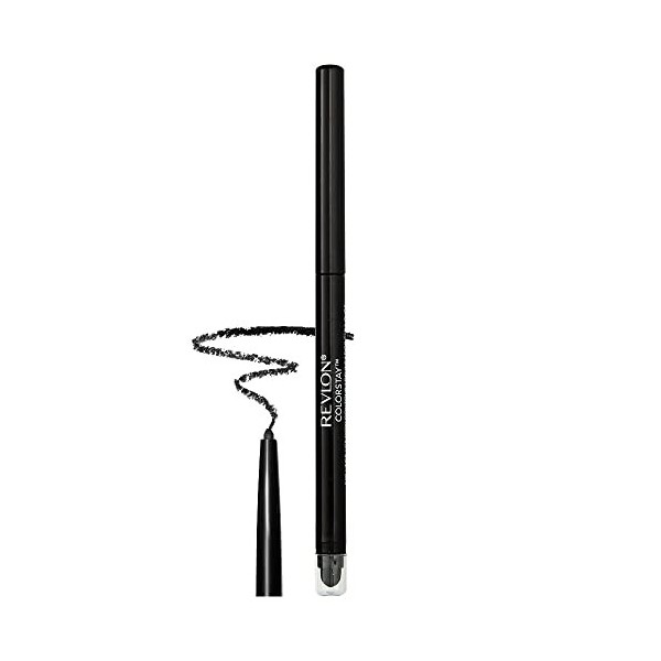 Revlon ColorStay, Crayon Eyeliner Longue tenue 0,28 g , Waterproof, Embout estompeur pour Smokey eye, Black 201 Eyeliner / K...