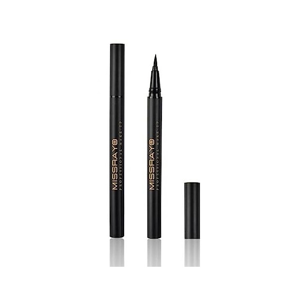 Eyeliner Noir Waterproof - Tenue Extrême - Intensité Maximale et regard Irrésistible - eyeliner liquide noir - eyeliner 2en1 