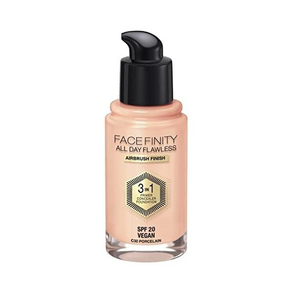 Max Factor Facefinity All Day Flawless 3 in 1 Foundation SPF20 - 30 Porcelain