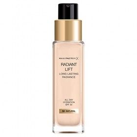 Max Factor Radiant Lift Liquid Pump&nbsp;Medium&nbsp;to&nbsp;Full Coverage Radiant Finish&nbsp;Foundation with SPF30 and Hyaluronic Acid, 055 Gol