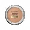 Max Factor Miracle Touch Foundation, New and Improved Formula, SPF 30 and Hyaluronic Acid, 80 Bronze