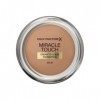 Max Factor Miracle Touch Foundation, New and Improved Formula, SPF 30 and Hyaluronic Acid, 85 Caramel