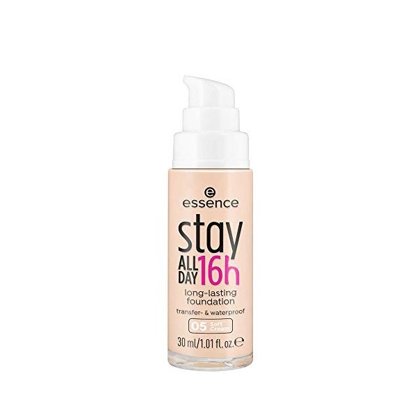 ESSENCE BASE DE MAQUILLAJE DE LARGA DURACIÓN STAY ALL DAY 16H 05 SOFT CREAM