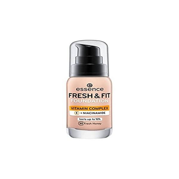 Fond de teint Fresh & Fit 30 Fresh Honey Fond de teint fluide illuminateur ESSENCE pour femmes