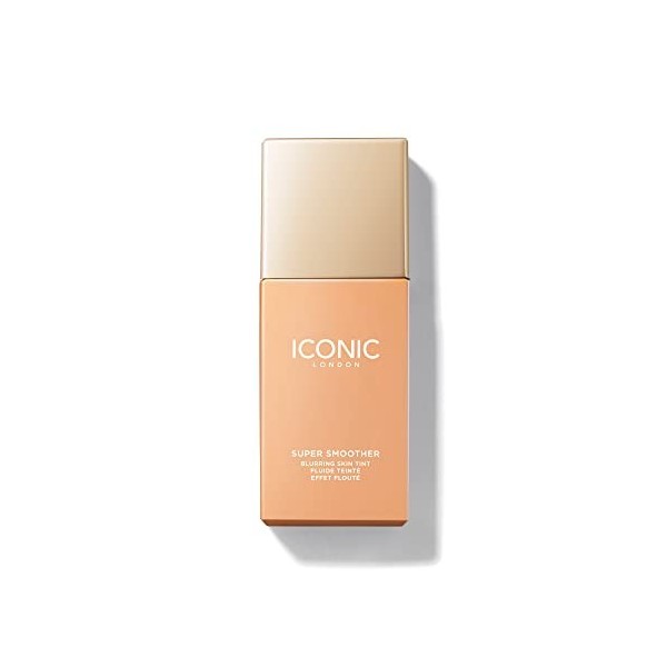 ICONIC London Super Smoother Blurring Skin Tint | Light to Medium Coverage Matte Makeup Foundation| Enriched with Vegan Colla