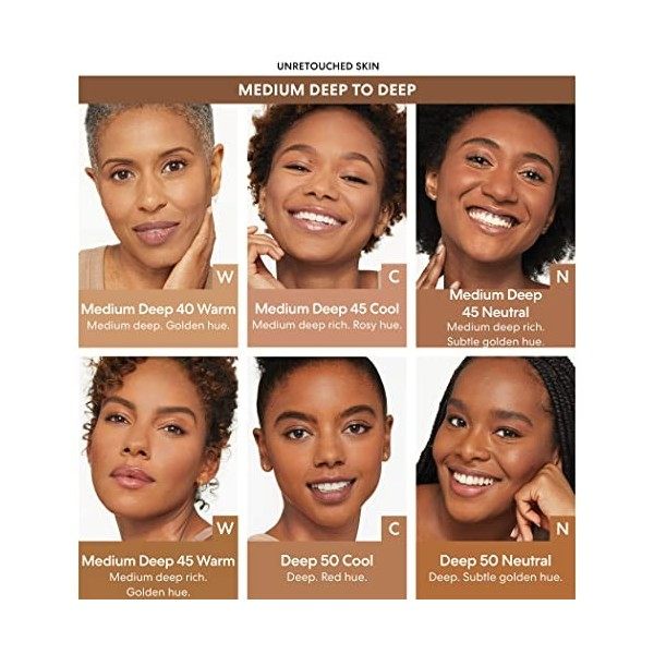 bareMinerals Barepro 16HR Skin Perfecting Powder Foundation - 45 Medium Deep Cool For Women 0.28 oz Foundation