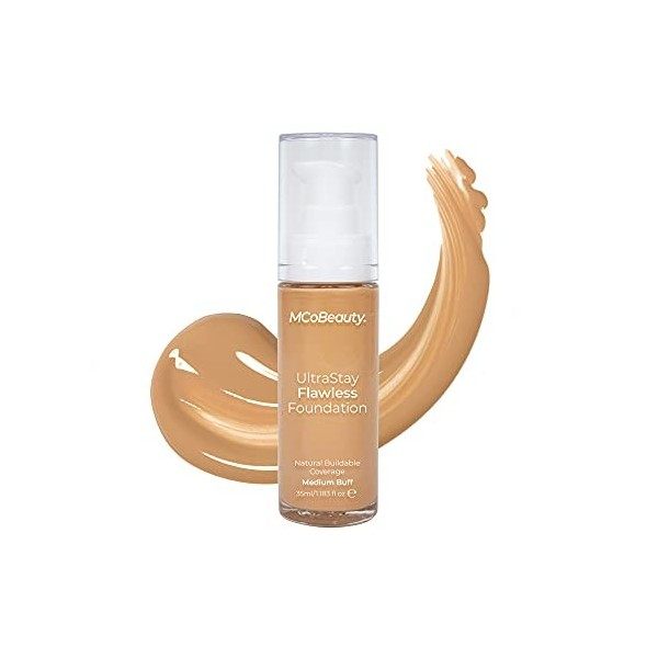 MCoBeauty UltraStay Flawless Foundation - Medium Buff For Women 1.18 oz Foundation