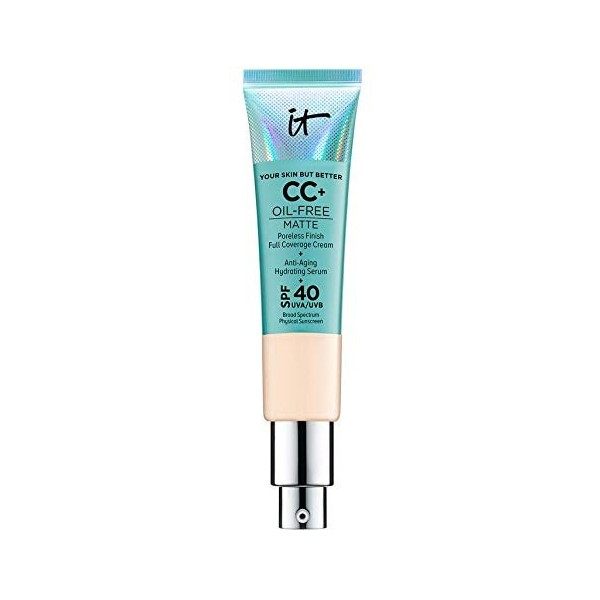 IT Cosmetics Fond de Teint Your Skin But Better CC+ Oil Free Matte Crème Correctrice Mate SPF40 Light 32ml