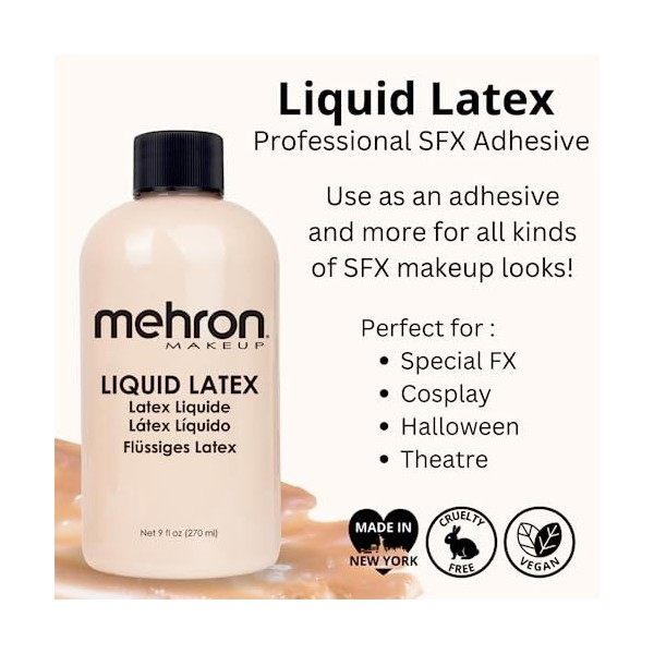 Mehron Liquid Latex - Light Flesh 270 ml 