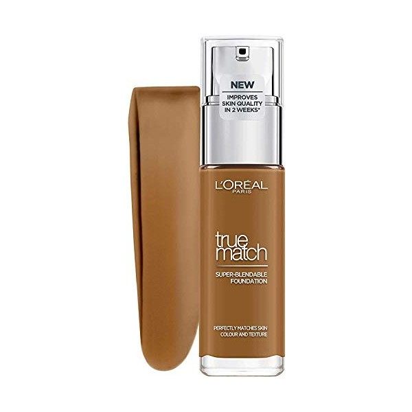 LOréal Paris Fond de Teint Fluide Accord Parfait 9.5D Acajou Mahogany , Lot de 3 3 x 30 ml 