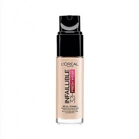 LOréal Paris - Fond de Teint Fluide Infaillible 24h Fresh Wear - Tous Types de Peaux - Teinte : Porcelaine 15 - 30 ml