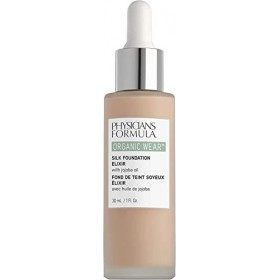 Physicians Formula, Organic Wear Silk Foundation Elixir, Fond de Teint Léger pour un Rendu Frais et Sain, avec Huile de Jojob
