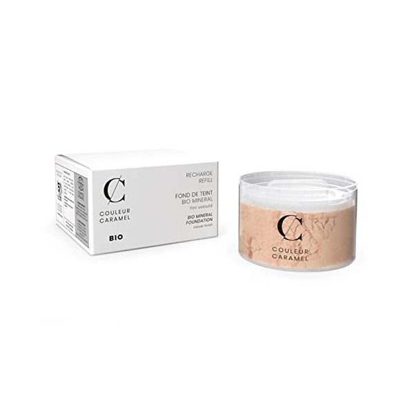 Couleur Caramel - Recharge Fond de teint BIO MINERAL Bio & vegan 21-Beige clair 