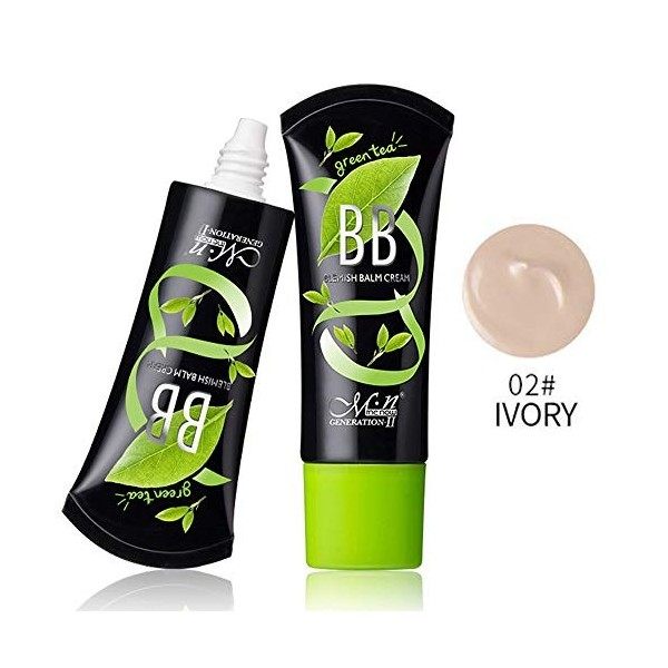 Vovotrade❃ 3D BB Cream Peau Claire à Médium Perfectrice de Teint 5 en 1 Anti-Cernes 40g de maquillage longue durée imperméabl