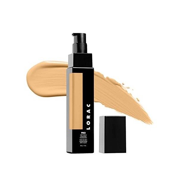 LORAC PRO Foundation, Fond de Teint, Couvrance Moyenne à Complète, avec Vitamine C, Sans Parfum et Vegan, Cruelty Free, Teint