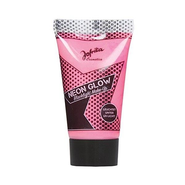 NET TOYS Maquillage Flashy Luminescent - Rose | Make up Glow in The Dark | Maquillage néon | Makeup années 80