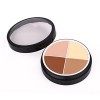 Allayu Correcteur Maquillage Fond de Teint 4 Couleurs Visage Dark Circle Couverture Crème Portable Amovible Lisse Palette Cos