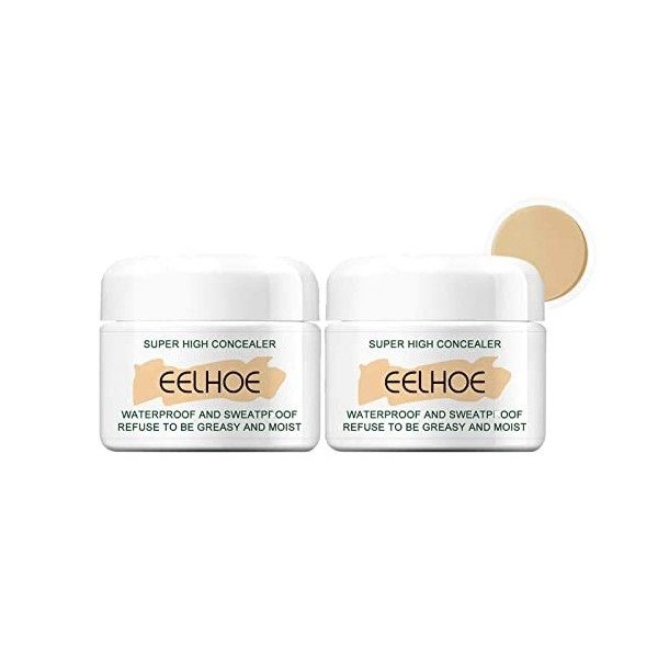 Fond De Teint Couvrant Imperfections, Fond de Teint Creme Imperméable Longue Durée Matte, Correcteur corporel résistant à le