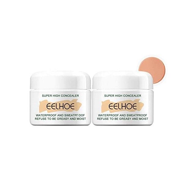 Fond De Teint Couvrant Imperfections, Fond de Teint Creme Imperméable Longue Durée Matte, Correcteur corporel résistant à le