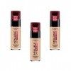 LOréal Paris Fond de Teint Fluide Infaillible 24h Fresh Wear - Tous Types de Peaux - 125 Naturel Rosé, Lot de 3 3 x 30 ml 