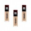 LOréal Paris Fond de Teint Fluide Infaillible 24h Fresh Wear - Tous Types de Peaux - 125 Naturel Rosé, Lot de 3 3 x 30 ml 