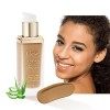 Oulac Fond de teint Couvrant Imperfections Hydratant, 50% dhydratants émollients, longue tenue pour un fini mat naturel et s