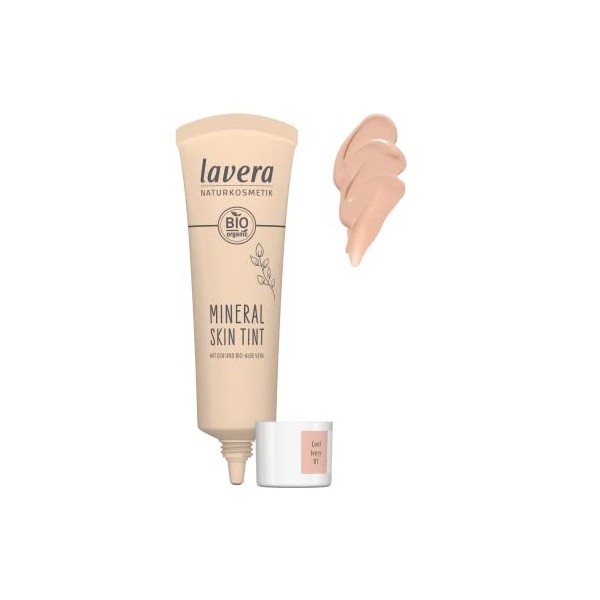 lavera Mineral Skin Tint - Cool Ivory 01 - Fonds de teint - Cosmétiques naturels - végan - sans silicones - Aloe Vera Bio & V