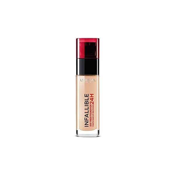 LOréal Paris 24H Infallible Foundation, Rose Beige 30 ml Number 145