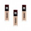 LOréal Paris Fond de Teint Fluide Infaillible 24h Fresh Wear - Tous Types de Peaux - 110 Vanille Rosé, Lot de 3 3 x 30 ml 