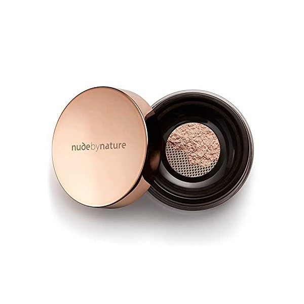 Nude by Nature Fond de Teint Poudre Libre Eclat – 100% d’Ingrédients Naturel Cruelty Free & Vegan – Fini satiné et longue dur...
