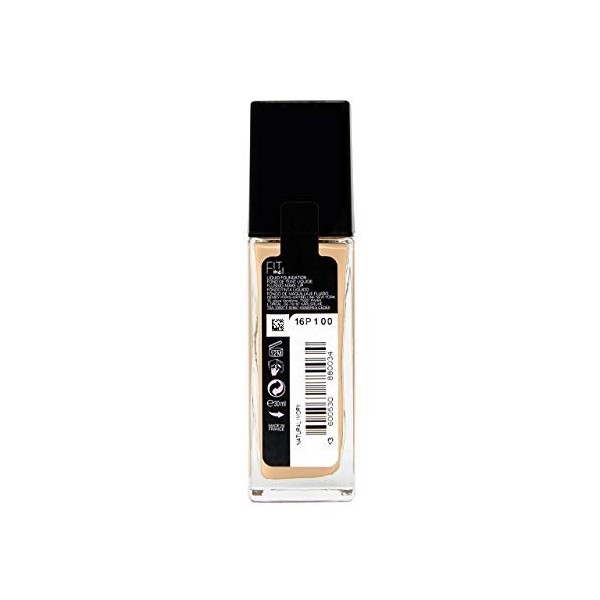 Maybelline New York Make Up Fit Me! Fond de teint avec LSF18 pour peaux impeccables Tous types de peau N°128 Warm Nude 30 ml