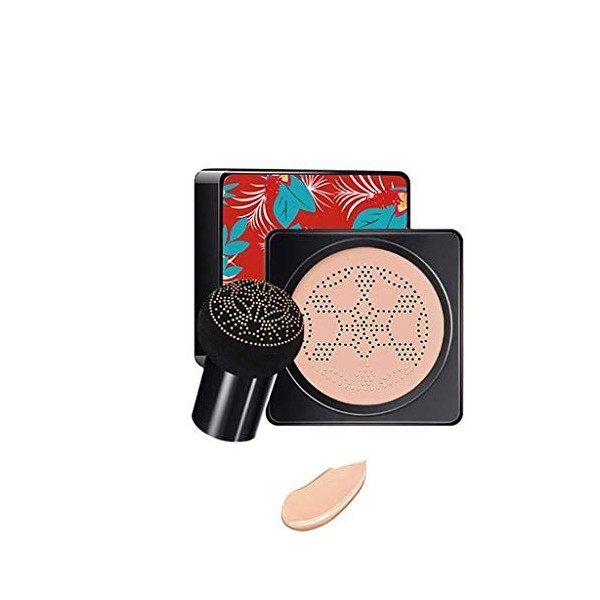 Air Cushion B.B Cream, Fulltime Waterproof Brightens Concealer Foundation+Mushroom Sponge natural color 