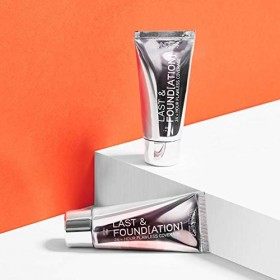 Wunder2 Last & Fond de Teint 24 Heures, Très Couvrant, Waterproof à lAcide Hyaluronique, Teinte Chocolate, 50 g