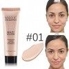 EUCoo Fond de Teint Couvrant Imperfections Liquid Foundation Waterproof Soft Matte Contrôle de lhuile 35ml