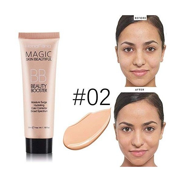 EUCoo Fond de Teint Couvrant Imperfections Liquid Foundation Waterproof Soft Matte Contrôle de lhuile 35ml