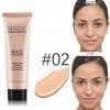 EUCoo Fond de Teint Couvrant Imperfections Liquid Foundation Waterproof Soft Matte Contrôle de lhuile 35ml