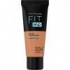 Maybelline New-York - Fond de teint Fluide Fit Me Matte & Poreless - Peaux normales à grasses - Teinte : 334 Brun Doré - 30 m