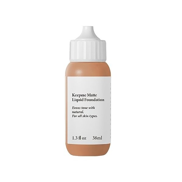 Fond de teint sans huile - Maquillage de fond de teint mat hydratant à couvrance totale - Fond de teint liquide de base de co