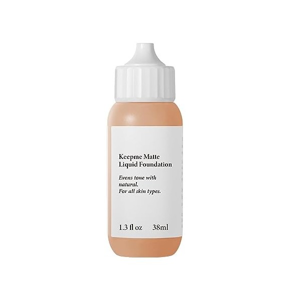 Fond de teint sans huile - Maquillage de fond de teint mat hydratant à couvrance totale - Fond de teint liquide de base de co