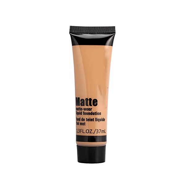 MISS ROSE Base de Maquillage Lisse Fond de Teint Liquide pour le Visage Correcteur Dusure Mate Crème Solaire BEIGE 7 