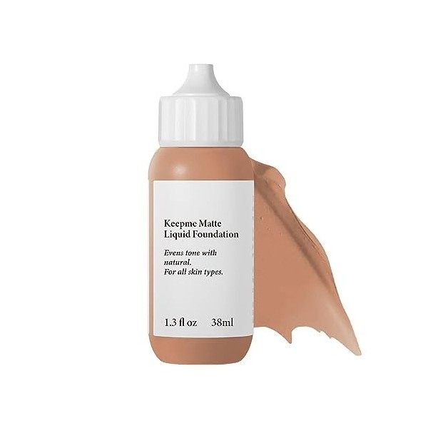 Couverture complète du fond de teint mat | Fond de teint liquide mat léger,Maquillage anti-cernes de base de contrôle dhuile