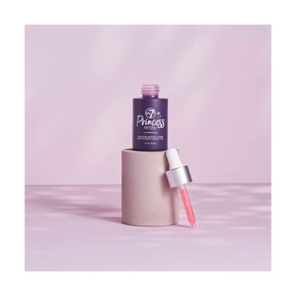 W7 | Princess Potion Gouttes Base Visage |Hydratant et Léger Pour Un Teint Éclatant | Contient Acide Hyaluronique Et Aloe Ver