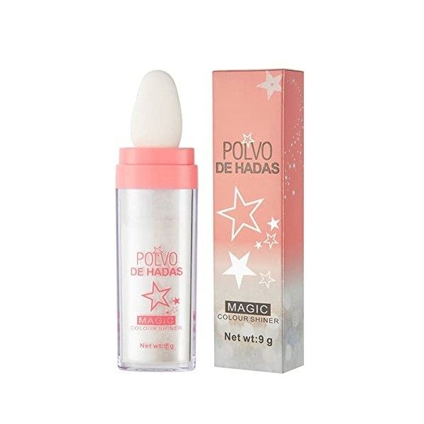 Lucoss Highlighter Maquillage Poudre, Polvo De Hadas Poudre de mise en lumière pour le visage et le corps, Highlighter Stick 