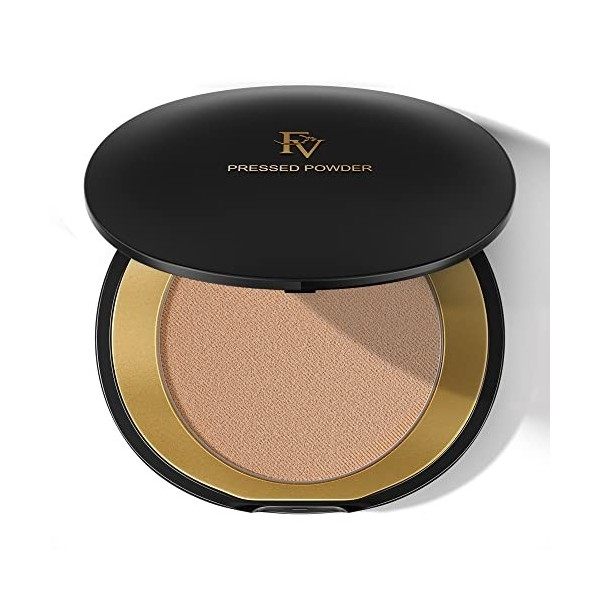 FV Poudre de Finition Compacte Professional Makeup Poudre Matifiante, Pour Tous Types de Peaux, Finit Mat& Poreless, Contrôle