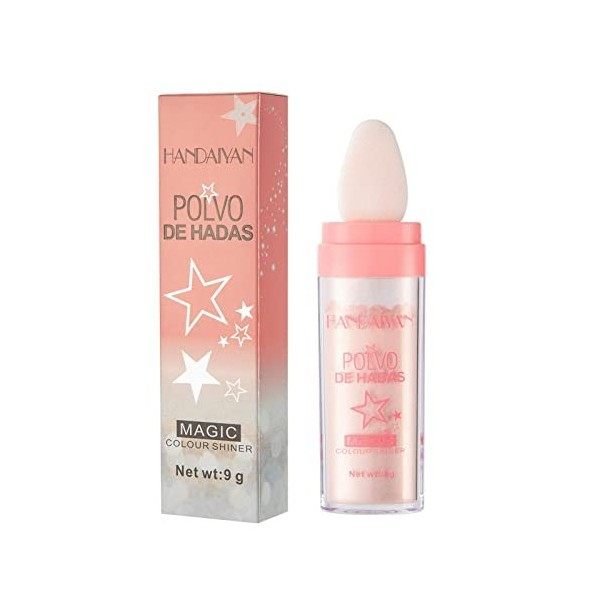 Tebinzi Poudre De Fee Maquillage, 10 G Glitter Highlighter Stylo Makeup, Bâton De Poudre De Surbrillance, Bâton De Poudre De 