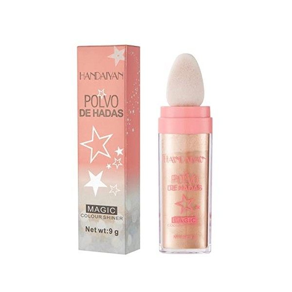 Tebinzi Poudre De Fee Maquillage, 10 G Glitter Highlighter Stylo Makeup, Bâton De Poudre De Surbrillance, Bâton De Poudre De 