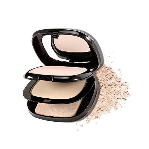 Boobeen 2 Layers Setting Pressed Powder Makeup Oil Control Setting Powder Foundation Pressed Face Powder Compact Long-Lasting