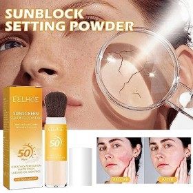 Mineral Sunscreen Setting Powder, Poudre de Réglage Solaire Minérale, Powder Sunscreen For Face, Powder Sunscreen, Oil Contro