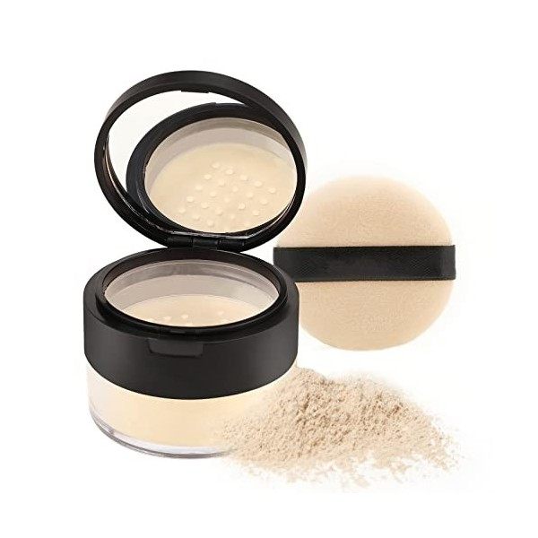 Boobeen Oil Control Loose Powder Translucent Setting Powder Smooth Loose Face Powder, Lightweight&Long Lasting Makeup Setting